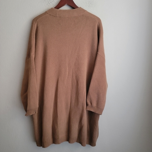 Mr. Mittens Buttoned Maxi Cardigan in Brown Sugar OS - Picture 3 of 7